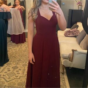Azazie Jane dress in Cabernet